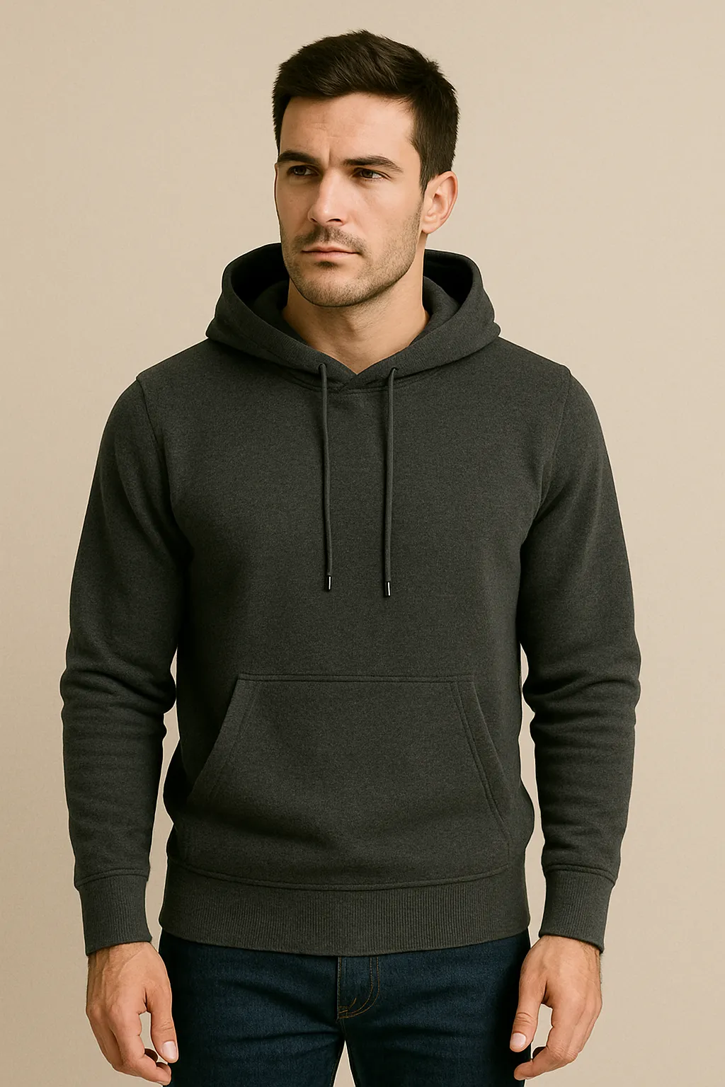 Ein Mann  mit Hoodie